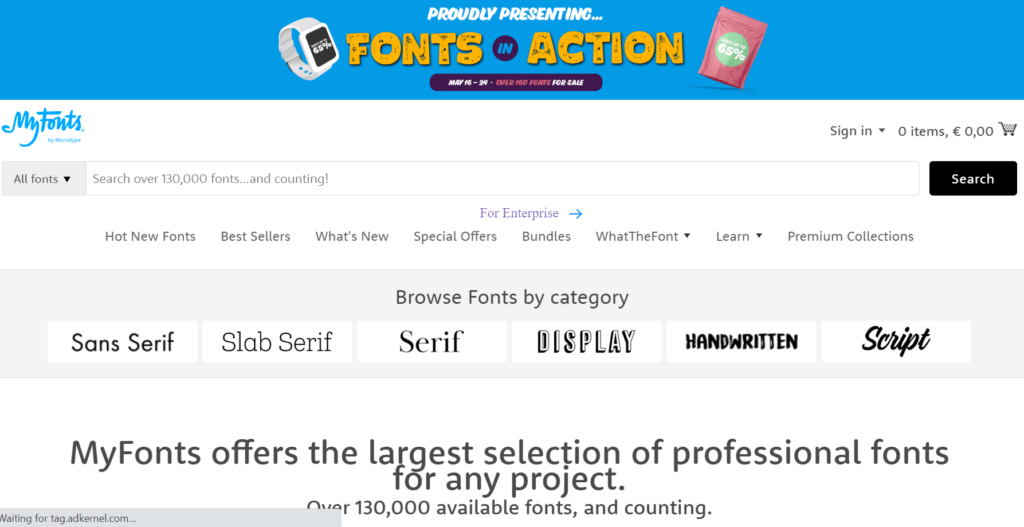 My Fonts-freelancer Tekanesh فریلنسینگ، درآمد دلاری آکادمی تکانش