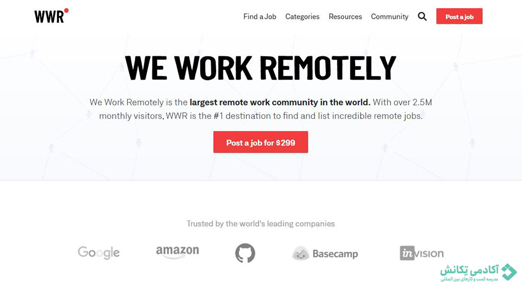 سایت های ریموت جاب We Work Remotely